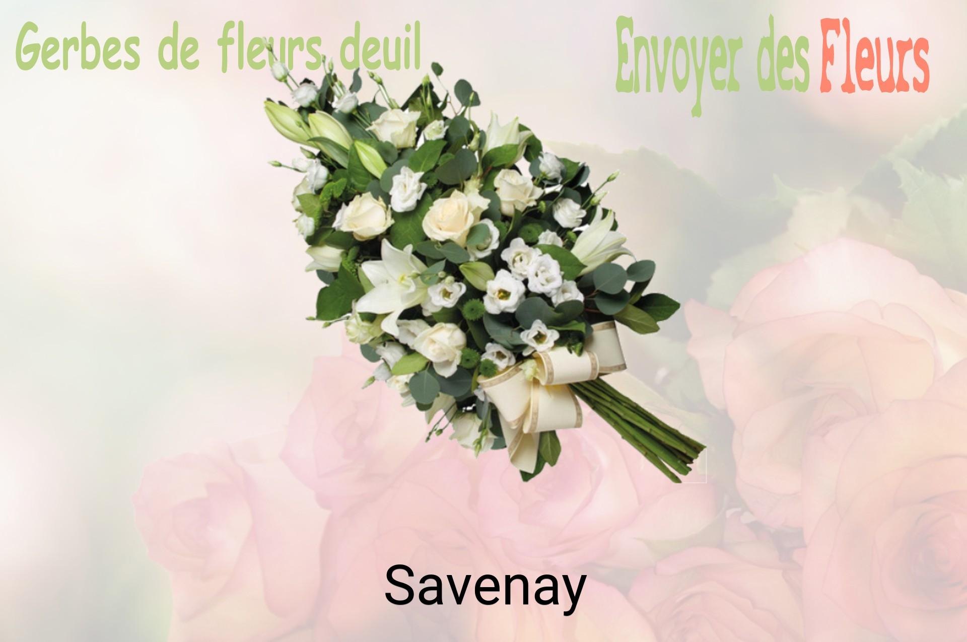 Gerbe de fleurs de deuil livrée à Savenay